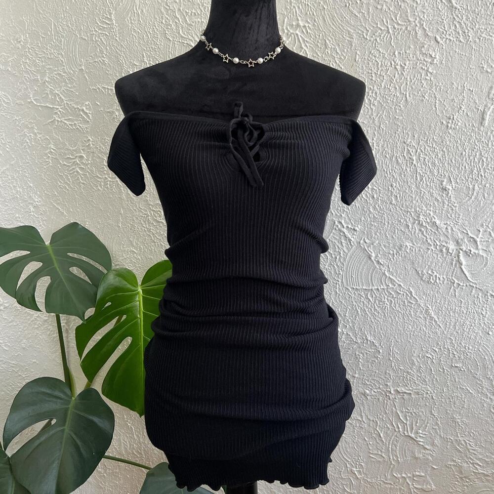 Urban outfitters nwt ribbed off the shoulder dress